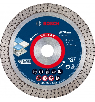 Disques à tronçonner diamantés Bosch Expert HardCeramic