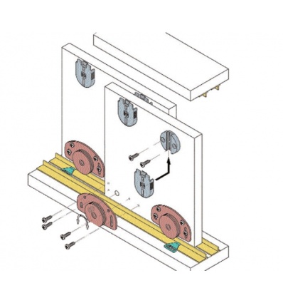 KIT ACC P 1 PORTE 40KG