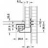 PAIRE COULISSES MATRIX 450MM PUSH 2 ATTACHES