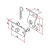 Kit support carré 10 mm pour moteur Ø 45 mm Cherubini