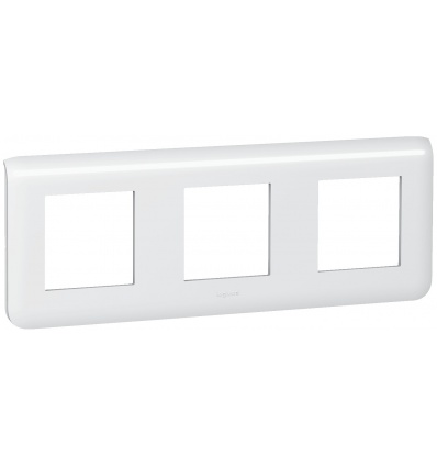 Plaque de finition Blanc horizontale MOSAIC Legrand 78806