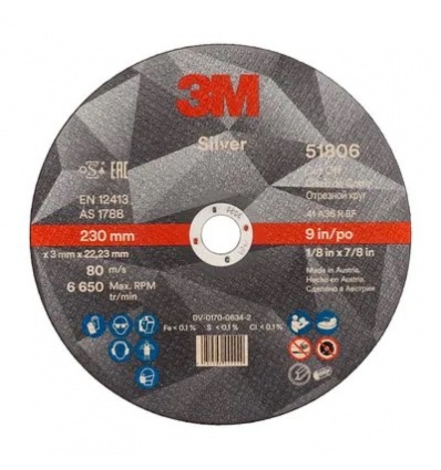 Disque à tronçonner 3M 230 mm