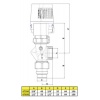 Robinet thermostatisable Orkli équerre inversée