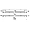 Réglette LED IP20 BATTEN Sylvania 4000K 0045162