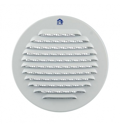 Grille ronde Renson 435R 100 mm aluminium blanc RAL9010