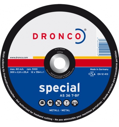 Disque à tronçonner acier Dronco AS 36 T 2300220100