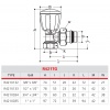 Robinet thermostatisable équerre série fer Giacomini R421TG