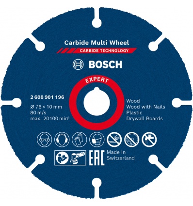 Disque à tronçonner Expert Carbide Multi Wheel Bosch Expert 2608901196