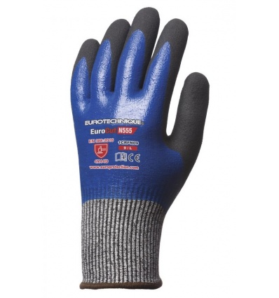 Gants anticoupure nitrile Eurotechnique Eurocut N555