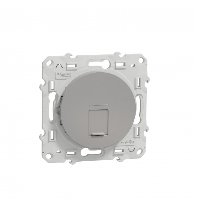 Prise RJ45 ODACE Schneider Electric grade 3 multimédia STP aluminium S530476