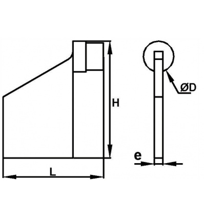 BUTEE DE PORTAIL A SOUDER AF 8 A 30000