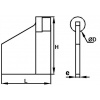 BUTEE DE PORTAIL A SOUDER AF 8 A 30000