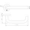 Béquille double inox Héraclès Jade sur rosace spécial PMR