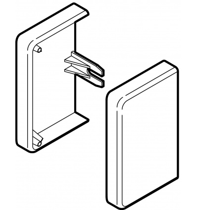 Embout CLIDI 90X55mm REHAU 735803