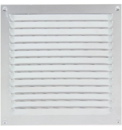 Grille à persienne 436 Renson 150 x 150 mm anodisé argent