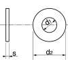 Rondelle plate Acton type M NFE 25514