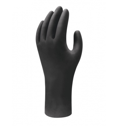 Gants nitrile noir non poudré Showa 7550