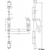 Serrure antipanique type 8901 1 point latéral blanc 9016 - JPM