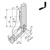 CHARN BLUM45 CLIP TOP PR PORTE ANGLE45 A VISS