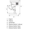 Perceuse détabli Sidamo PE 22A 20502055