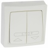 Poussoir pour volets roulants ASL Legrand appareillage saillie complet blanc 086010