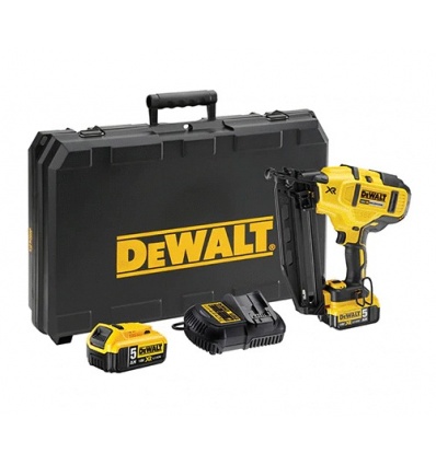 Cloueur de finition sansfil Dewalt 16 GA XR DCN660P2 18 V 2 batteries XR 18 V 5 Ah chargeur