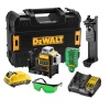 Niveau laser multilignes vert sansfil Dewalt XR DCE089D1G 108 V batterie 2 Ah chargeur