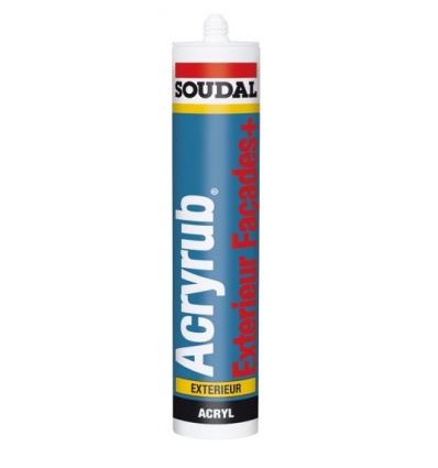 Mastic acrylique Soudal Acryrub Façade Exterieur