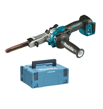 Ponceuse à bande sansfil Makita DBS180ZJ 18 V sans batterie ni chargeur coffret MAKPAC 2 accessoires