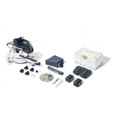 Scie à onglets radiale 18V Festool KAPEX KSC 60 EB IPlus set Energie SYS 18 V 2 x 52 TCL 6 DUO 577174