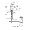 Mitigeur de lavabo monotrou ADELE Roca A5A3C87C00