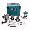 Affleureuse sansfil Makita DRT50ZJX3 18 V sans batterie ni chargeur coffret MAKPAC accessoires