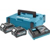 Pack énergie Makita Max XGT LithiumIon 2 batteries 25 Ah chargeur 40 V coffret MAKPAC