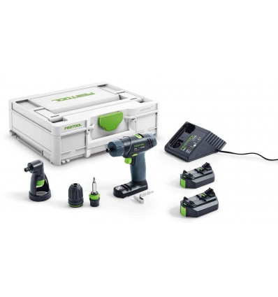 Perceusevisseuse sansfil Festool TXS 26Set 108 V 2 batteries 26 Ah chargeur coffret