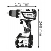 Perceusevisseuse sansfil Bosch GSR 18 V60 C 18 V 2 batteries 55 Ah chargeur LBoxx 136