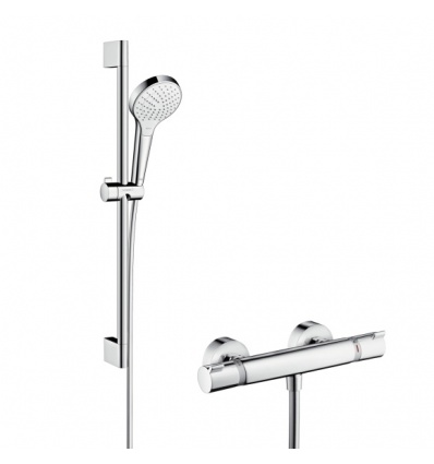 Combi douche Hansgrohe Croma Select S Vario avec barre 65 cm