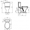 Pack WC SH IDEAL STANDARD alimentation latérale Porcher NOE Blanc P948001