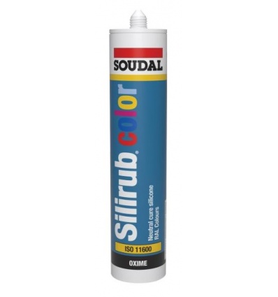 Mastic silicone neutre en couleurs RAL Soudal Silirub Color