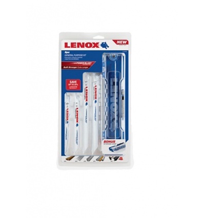 Kit de 9 lames de scie sabre Lenox Bois Métal