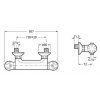 Mitigeur de douche thermostatique Roca Polo