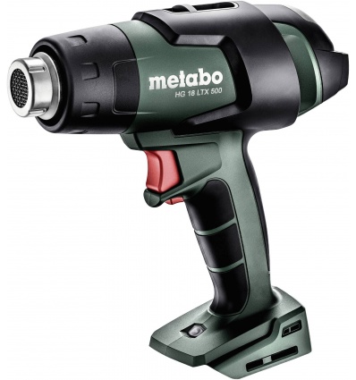 Pistolet à air chaud sansfil Metabo HG 18 LTX 500 18 V sans batterie ni chargeur coffret metaBOX