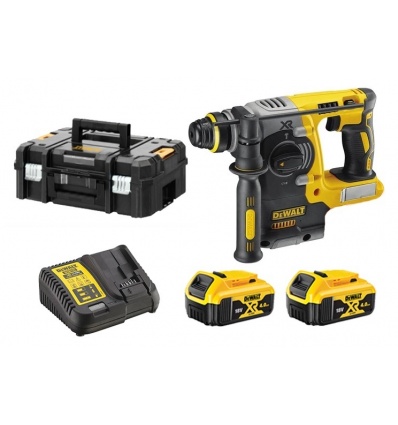 Perforateurburineur SDS XR Brushless Dewalt DCH273NT 18 V 2 batteries 4 Ah chargeur TSTAK