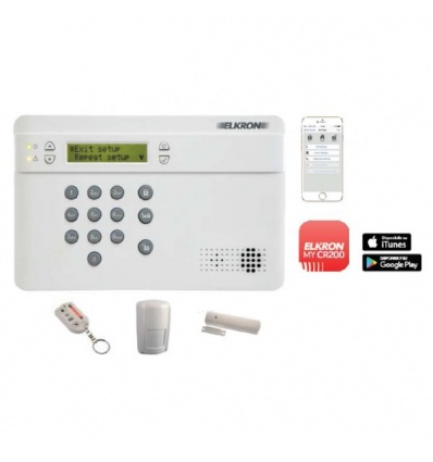 Kit alarme sans fil complet Elkron KCR200GSM