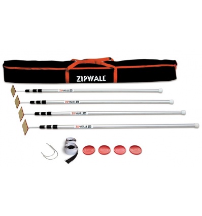 Kit de démarrage 4 perches aluminium Zipwall