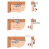 Fermeporte Heracles HR200 force 24 avec bras compas standard argent HR200111