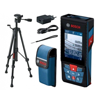 Télémètre laser Bosch GLM 120 C Professional 36 V chargeur trépied BT 150