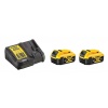 Scie sauteuse Brushless Dewalt DCS335NT 18 V 2 batteries 4 Ah chargeur TSTAK