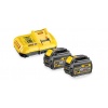 Pack 2 outils 1854 V Dewalt DCD996 DCG414 2 batteries 6 Ah chargeur coffrets T STAK