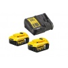 Pack 2 outils sans fil 18 V Dewalt DCD DCG 2 batteries 50 Ah chargeur TSTAK