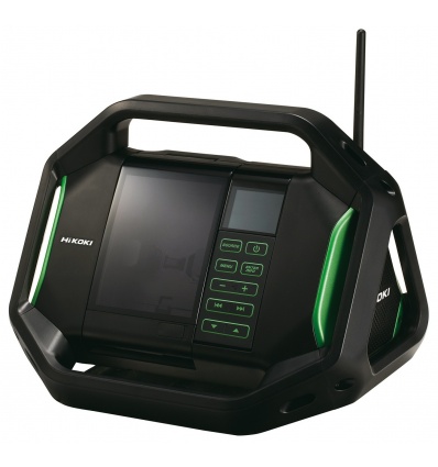 Radio de chantier double alimentation Hikoki UR18DSALW4Z 144 18 V sans batterie ni chargeur